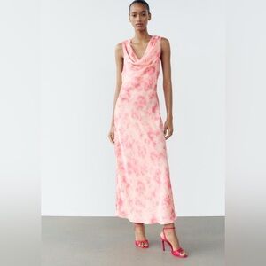 🔥🔥Zara tie dye pink dress